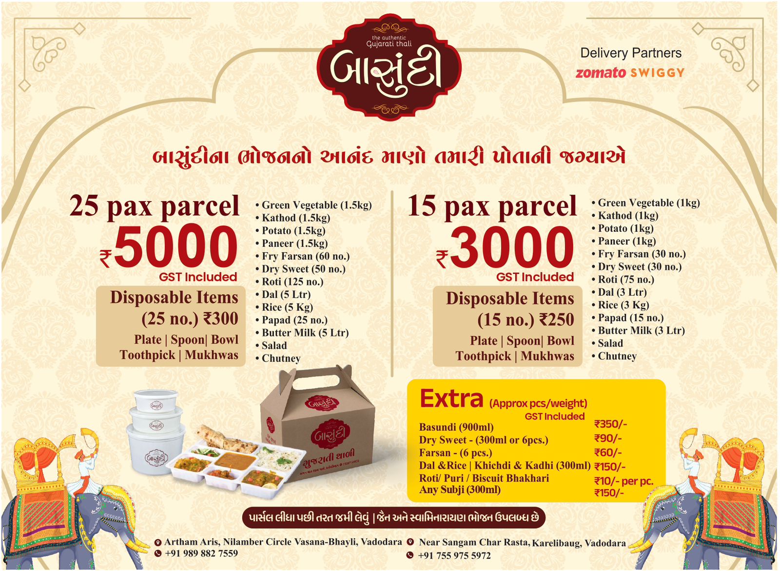 Basundi Gujrati Thali